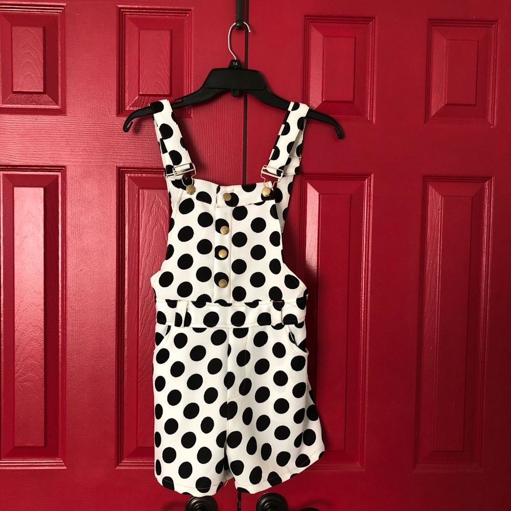 Polka Dot Overalls